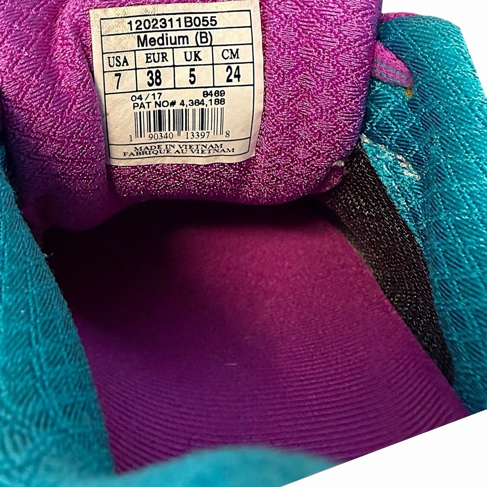 Brooks Adrenaline GTS 17 Running Shoes Womens US 7 B Silver Purple Teal- Read - Picture 9 of 11
